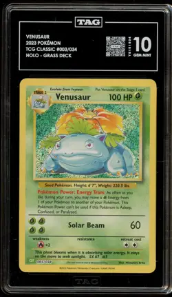 Pokemon Venusaur Classic Venusaur & Lugia ex Deck Holo #003 TAG 10 Gem Mint - Image 1