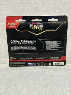 Pokemon Paldean Fates Tech Sticker Collection 3 Booster Pack Blister- Fidough - Image 4