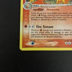 Pokemon TCG Blaziken 3/109 Holo Rare EX Battle Stadium - Image 5