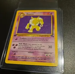 Hypno 23/62 Pokemon TCG - Fossil 1st Edition Non-Holo Rare LP - Image 1