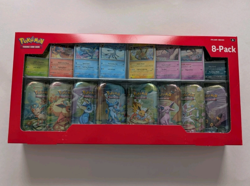 Pokemon TCG Prismatic Evolutions Costco 8 Mini-Tin Bundle W/ Promo Exclusive A - Image 1
