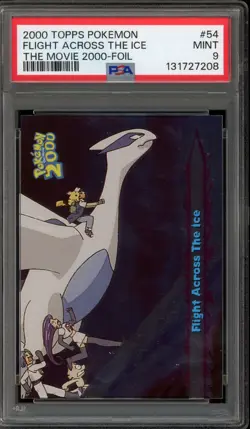 Pokemon Topps Flight Across the Ice Movie 2000 Foil #54 PSA 9 Mint - Image 1