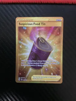 2020 Pokemon Champion's Path Suspicious Food Tin (Secret) 80/73 Foil Near Mint - Image 1