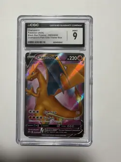 Charizard V Pokemon 2020 Black Star Promos #SWSH050 CGC 9 - Image 1