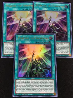 Yugioh Piercing The Darkness MP21-EN257 1ST Ultra x3 (NM) - Image 1