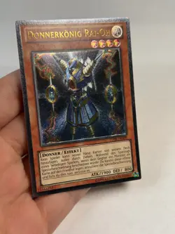 Yugioh GERMAN Thunder King Rai-Oh TU08-DE000 EN000 Ultimate Rare Promo NM - Image 3