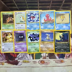 Pokemon TCG Vintage Lot 10 Cards Base Set 1999-2000 Vintage WOTC - Image 1