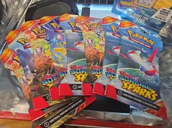 Pokemon Mystery Gems Limited Edition Box & 8 Surging ⚡Sparks Boosters🌟 91cards - Image 2