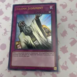 Yugioh Solemn Judgement Blrr-En100 Rare 1st Ed NM Card - Image 2