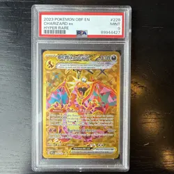2023 Obsidian Flames Charizard EX Hyper Rare Card #228 197 PSA 9 - Image 1