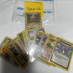 Pokemon vintage lot. Foreign language cards mixed; Spanish, German, etc. - Image 5