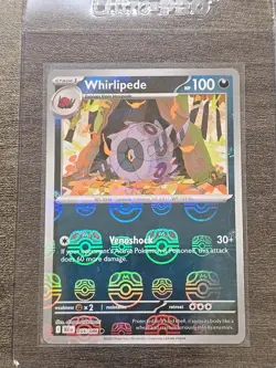 Whirlipede 055/086 Masterball Holo Black Bolt Pokemon Card Near Mint English - Image 1