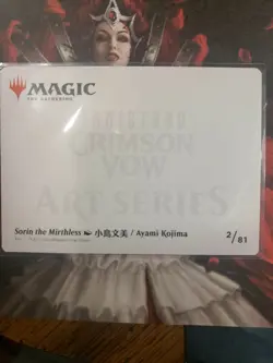 Sorin the Mirthless Art Series Card Innistrad Crimson Vow Magic the Gathering - Image 2