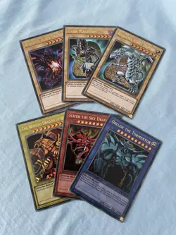 YuGiOh Egyptian God Cards, Obelisk, Blue Eyes (Legendary Collection LC01 Set) - Image 1