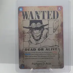 One Piece TCG - Portgas.D.Ace - Wanted Poster - (Error Card) - OP13 - Image 1