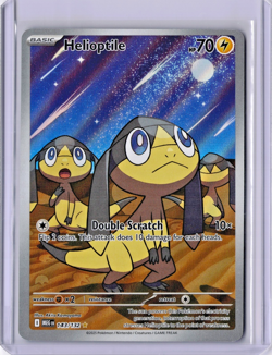 Pokemon Helioptile 143/132 Mega Evolution Illustration Rare Pokemon Card NM - Image 1