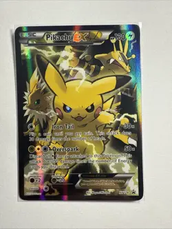 Pikachu EX ULTRA RARE XY124 Star Promo Pokemon Card - Image 1