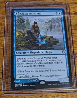 MTG Glasspool Mimic Glasspool Shore Zendikar Rising LP X1 Flip Card - Image 1