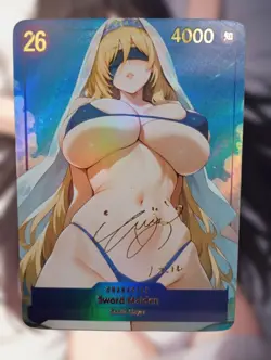 Sword Maiden Goblin Slayer Anime Waifu Sexy Goddess Doujin Card - Image 1