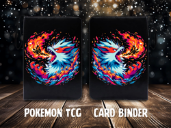 Arcanine Pokemon Inspired Trading Card Binder Case Notebook 50 Sleeves 4 Pocket - Image 1