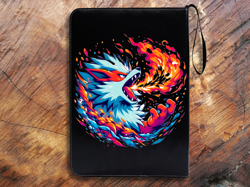 Arcanine Pokemon Inspired Trading Card Binder Case Notebook 50 Sleeves 4 Pocket - Image 3