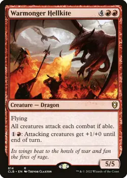 [MTG] Warmonger Hellkite (814) (CLB) NM - Image 1