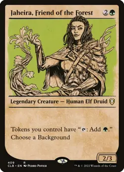 [MTG] Jaheira, Friend of the Forest (Showcase) (409) (CLB) NM - Image 1
