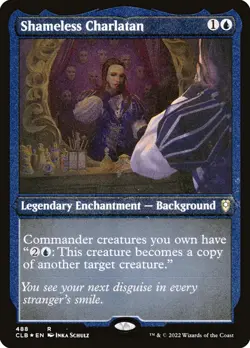 [MTG] Shameless Charlatan (Foil) (Foil Etched) (488) (CLB) NM - Image 1