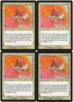 MTG Opal Archangel x4 Urza's Saga Rare LP/Played Reserved List - Image 1