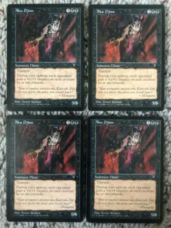 MTG- Aku Djinn x4 - Visions - Reserved List - Image 1