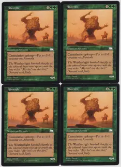 MTG 4X Aboroth X4 Weatherlight Magic - (1X LP & 3X PL) - Image 1