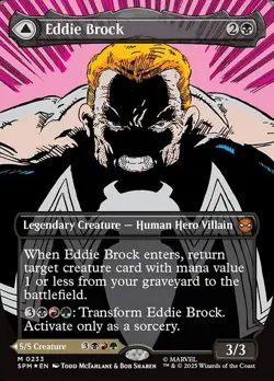 Eddie Brock Borderless Foil - Marvel'S Spider-Man MTG-NM - Image 1