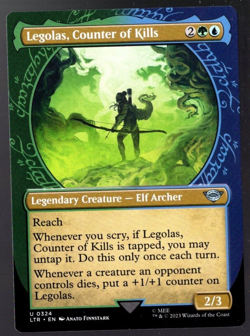 (x4) Legolas, Counter of Kills 0324 Showcase Uncommon Lord of the Rings MTG NM - Image 1