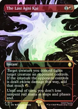 NM Borderless Foil The Last Agni Kai, MTG, Avatar, Magic, 314 - Image 1