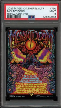 Magic The Gathering MTG Mount Doom Lord of the Rings Showcase Foil #750 PSA 9 - Image 1