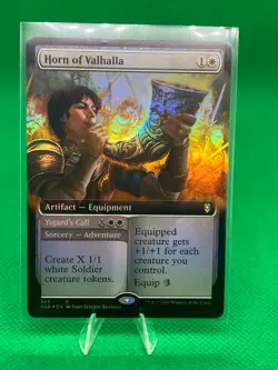 Horn of Valhalla FOIL EXTENDED - 555 - Rare - Commander Legends CLB MTG - Image 1