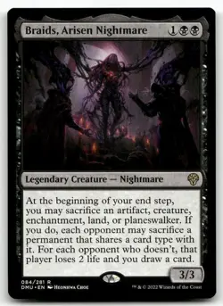 Braids, Arisen Nightmare #84 MTG Dominaria United NM X1 - Image 1