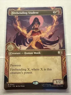 MTG Firebending Student #0342 Showcase Rare Avatar: The Last Airbender (TLA) - Image 1