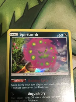 Spiritomb - 112/214 - Holo Rare LP/NM Pokemon SM10 - Unbroken Bonds - Image 2