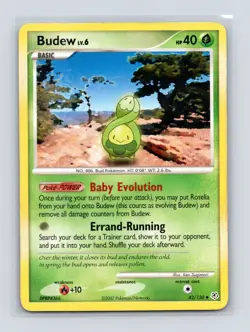 Pokemon TCG Budew 43/130 Diamond and Pearl Normal MP - Image 1