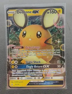 Pokemon TCG - Unbroken Bonds - Dedenne GX 57/214 - Ultra Rare Full Art - Image 1