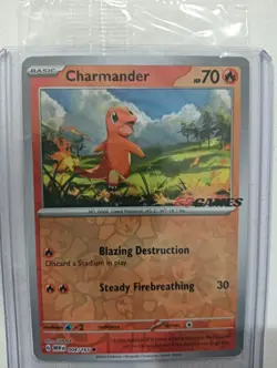 Charmander EB GAMES Promo 004/165 Reverse Holo 151 Stamp Aus Pokemon TCG NM/Mint - Image 1