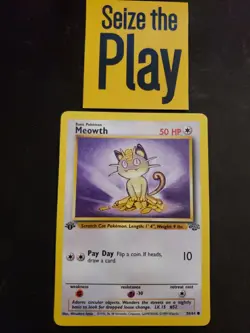 Pokemon TCG 1x SP 1st Edition Meowth - Jungle (56/64) x1 [Listing 1/2] - Image 1