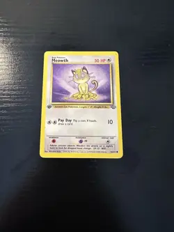 Meowth 56/64 1st Edition Jungle Pokemon - Image 1