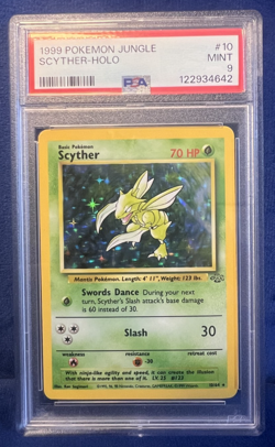 1999 pokemon jungle scyther-holo PSA 9 - Image 1