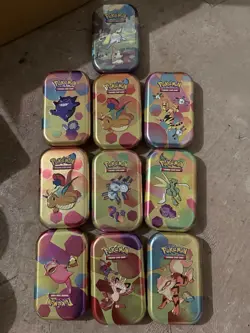 Lot Of Empty Pokemon Mini Tins / Tins / Pokeballs ! 151 , Paldea Partners + More - Image 2