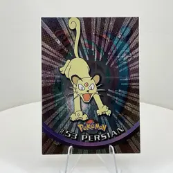 Persian #53 Textured Holo Foil, Vintage 1999 Topps Pokemon TV Animation Edition - Image 1