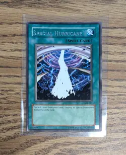 Special Hurricane Rare Yu-Gi-Oh! Card #AST-084 W/ Top Loader - Image 1