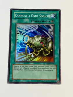 Yugioh ITALIAN Wave-Motion Cannon CP05-IT004 EN004 Super Rare Promo LP - Image 1