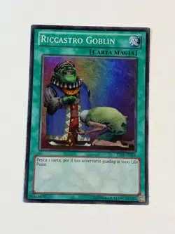 Yugioh ITALIAN Upstart Goblin TU08-IT004 EN004 Super Rare Promo LP - Image 1